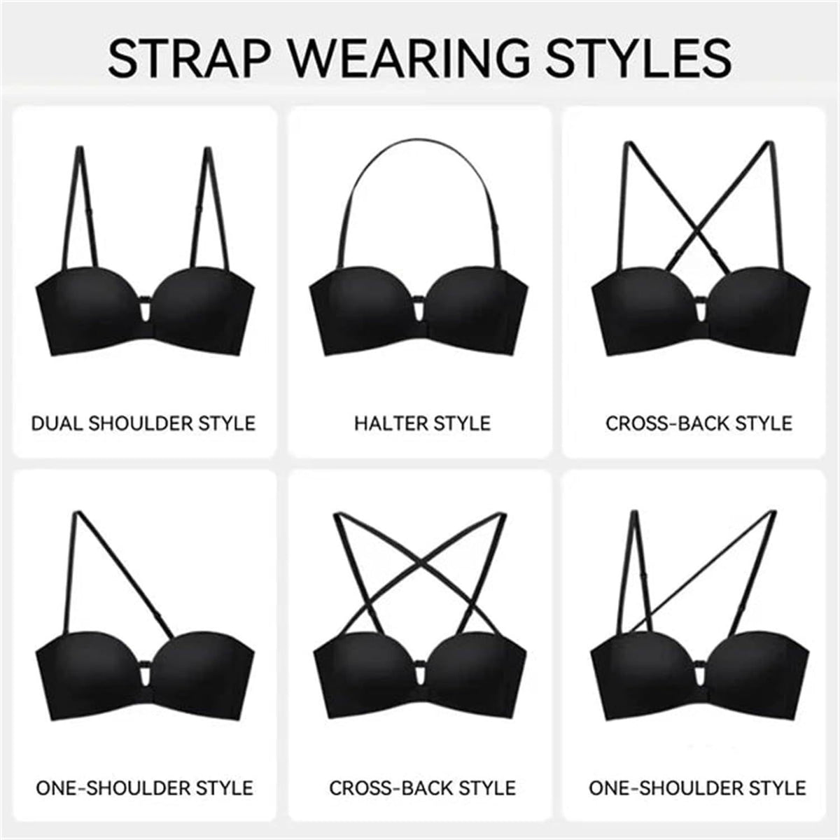 Convertible Strapless Push-Up Bra