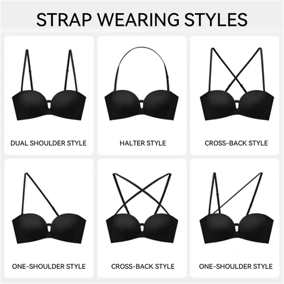 Convertible Strapless Push-Up Bra - product view 5