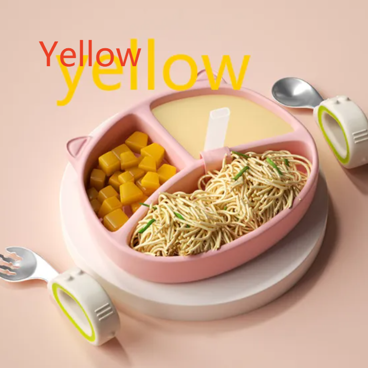 Silicone Baby Suction Plate Set