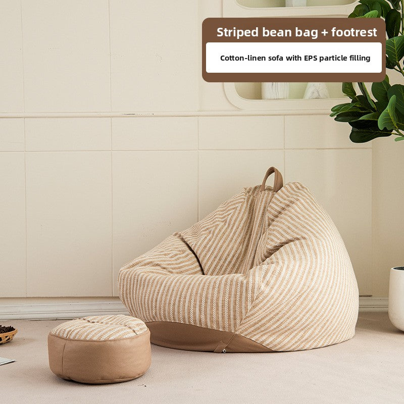Cotton Linen Bean Bag Sofa