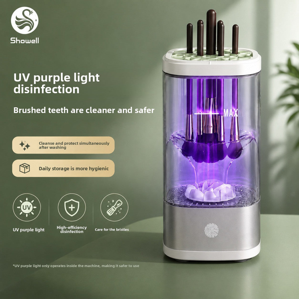 Rechargeable Makeup Brush Cleaner & Dryer - product view 2