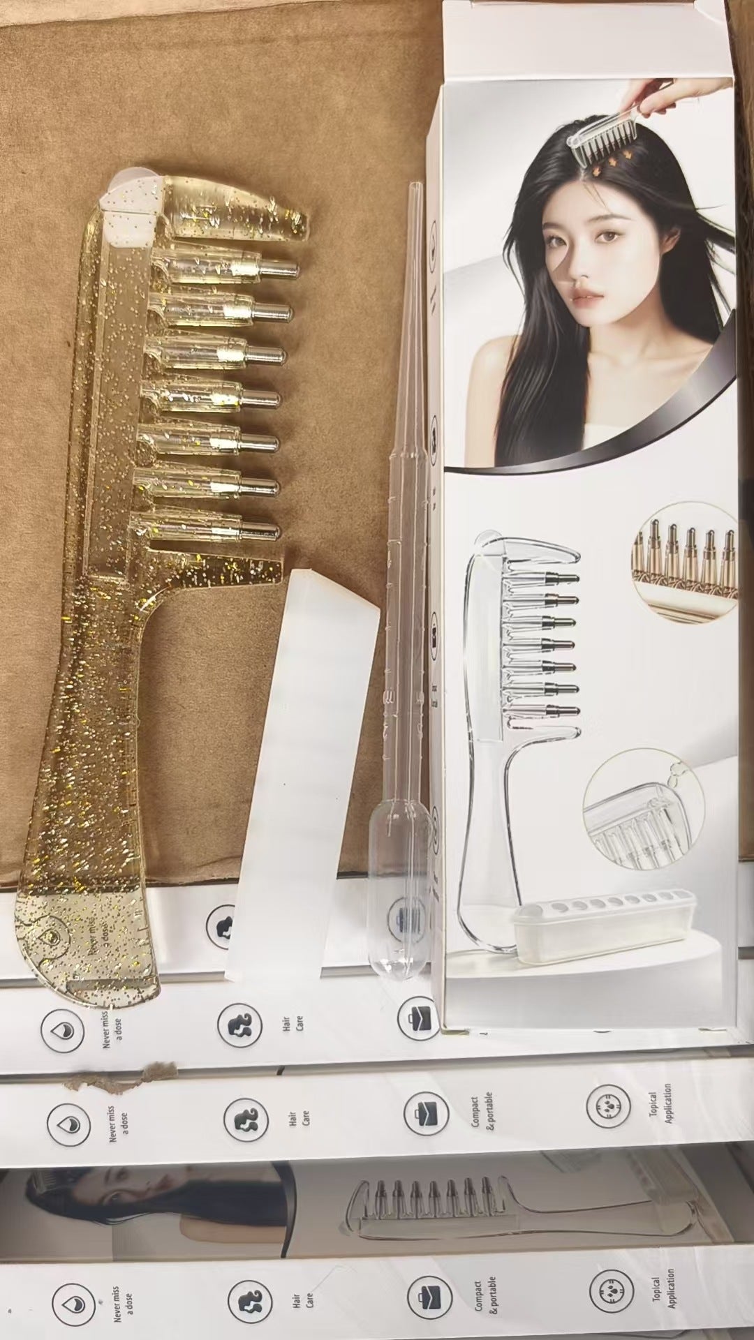 Liquid Dispensing Scalp Massage Comb