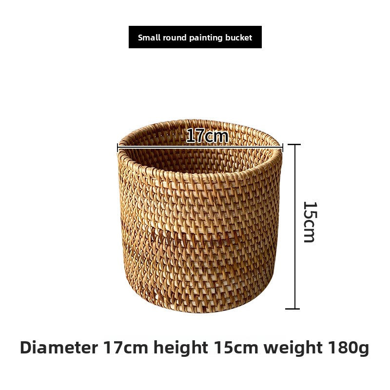 Handwoven Rattan Storage Basket