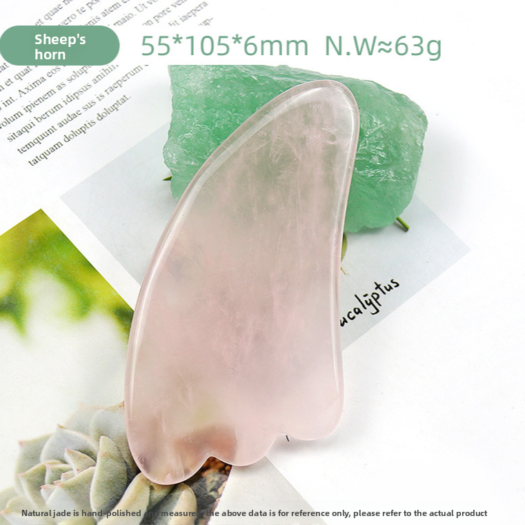 Pink Crystal Gua Sha Massage Tool