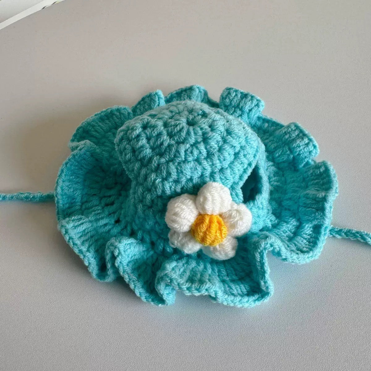 Crochet Pet Hat & Collar Costume Set - image 53