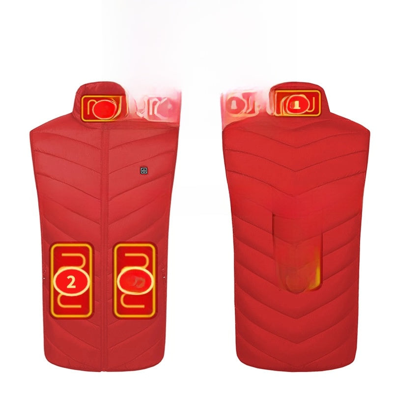 Unisex USB Heated Vest — Multiple Heating-Zone Options