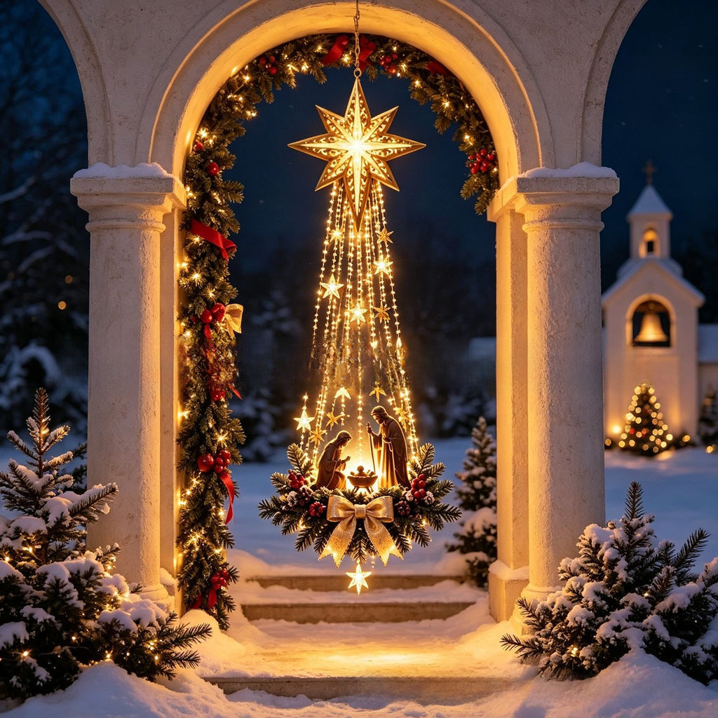 Decorațiune luminoasă LED de Crăciun, de agățat