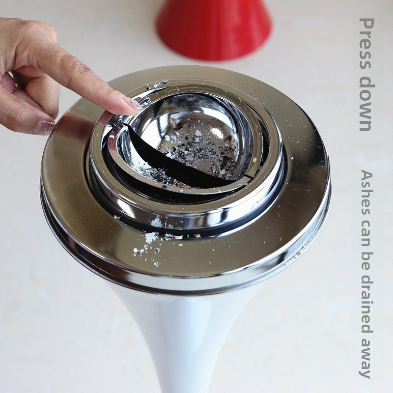 Floor-Standing Ashtray with Removable Insert