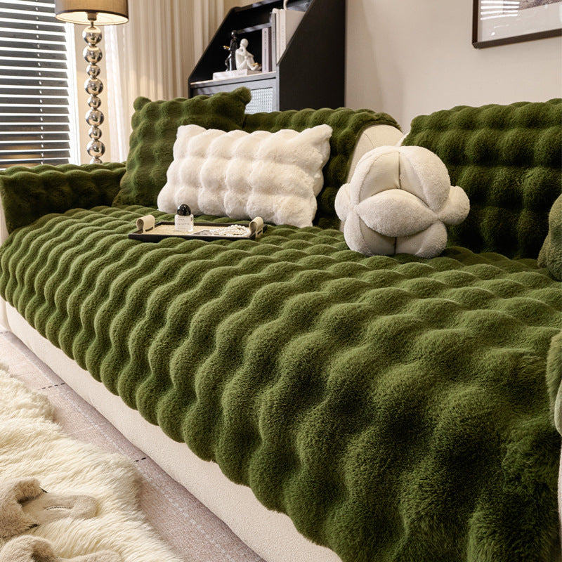 Plush Sofa Cushion Cover