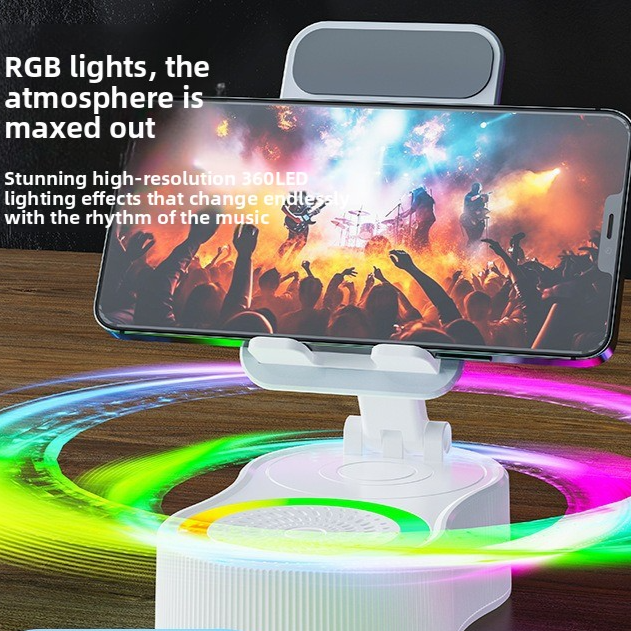 Multifunctional Wireless Speaker with Ambient Light and Phone Stand