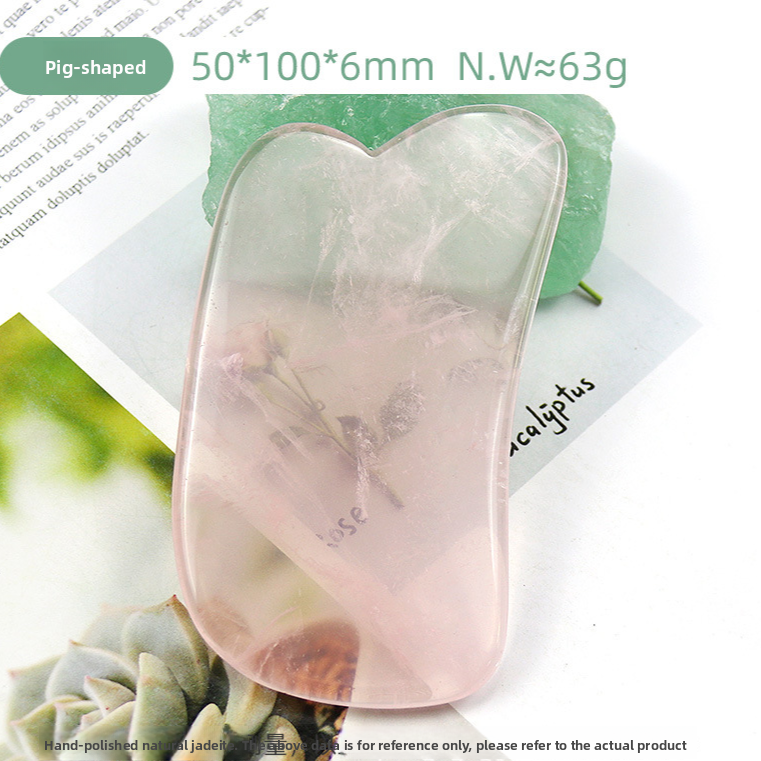 Pink Crystal Gua Sha Massage Tool