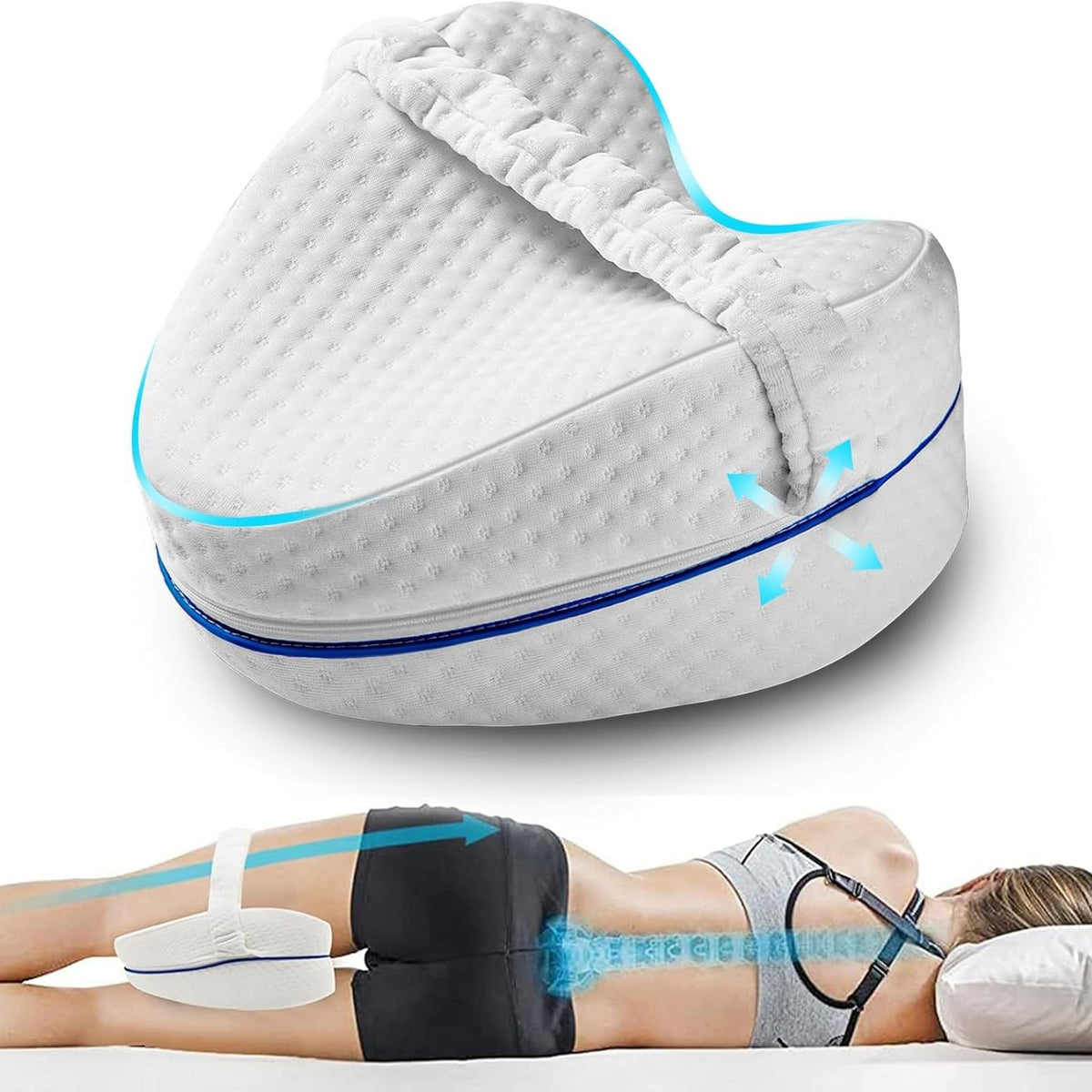 Pernă ergonomică fluture pentru genunchi