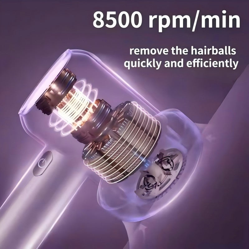 Aparat electric reîncărcabil pentru scame, cu afișaj digital