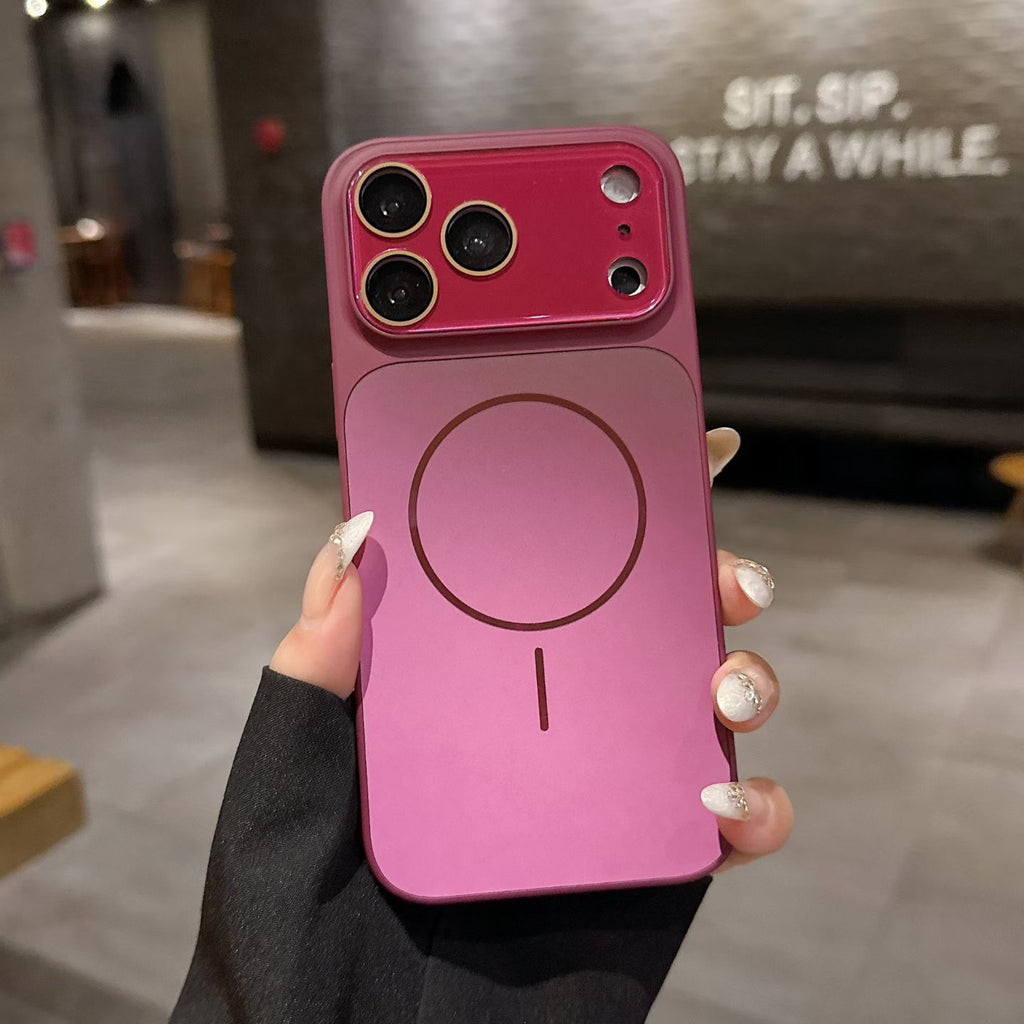 Flowing Light Magnetic Phone Case with Large Window Design