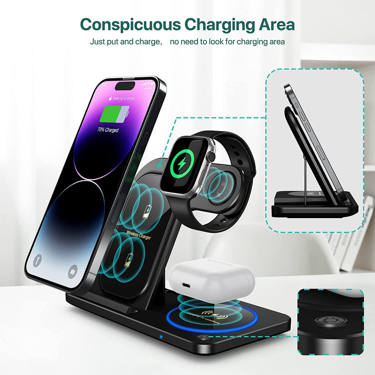 Foldable Wireless Charger Stand