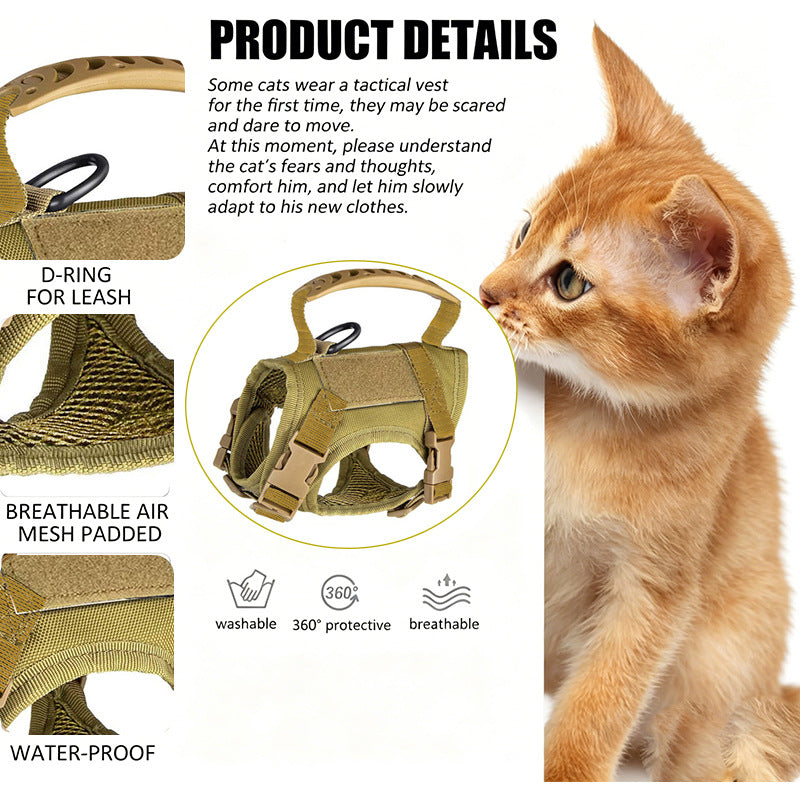 Adjustable Mesh Pet Harness with Grab Handle - view 3