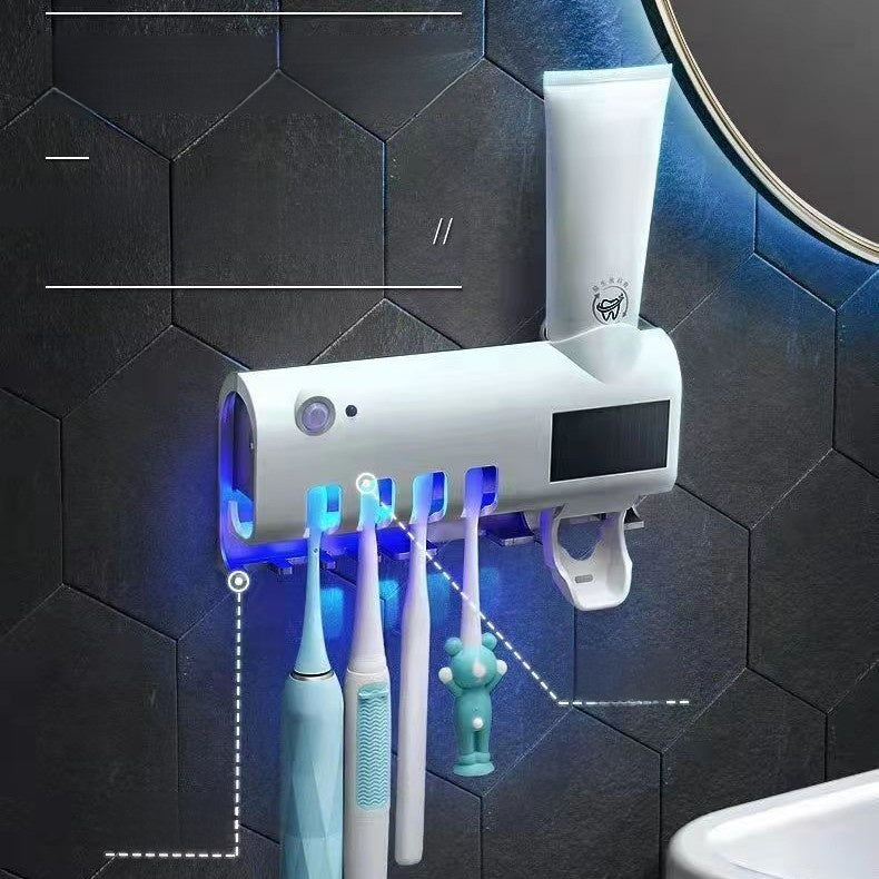 UV Toothbrush Holder with Button or Touch Control