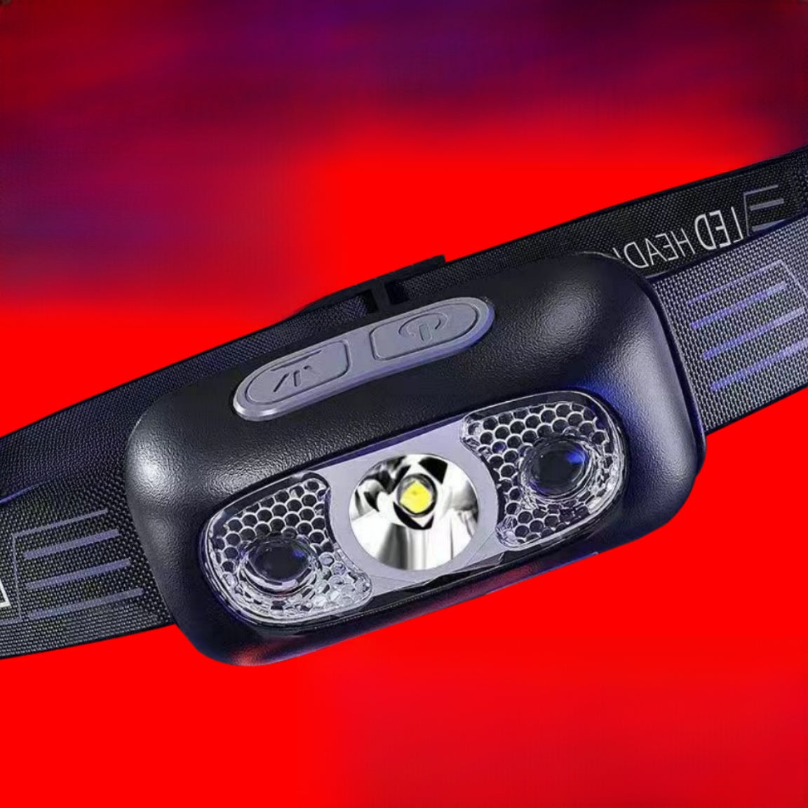 Rechargeable LED Headlamp with Motion Sensor