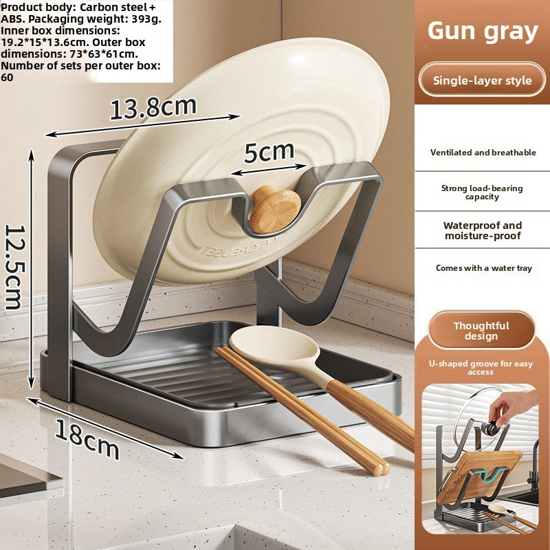 Kitchen Pot Lid & Cutting Board Organizer