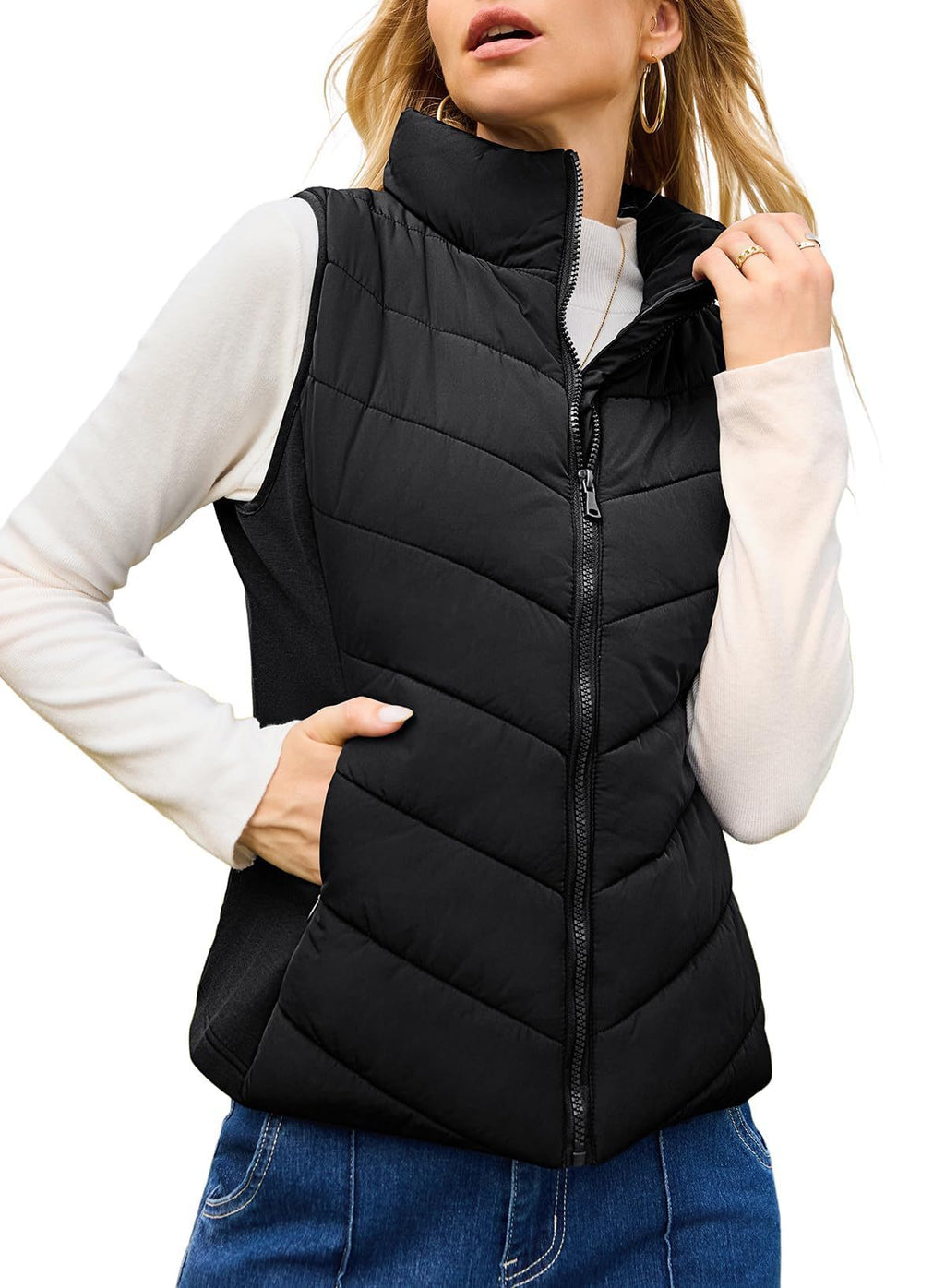 Women's Quilted Zip-Front Vest - view 14