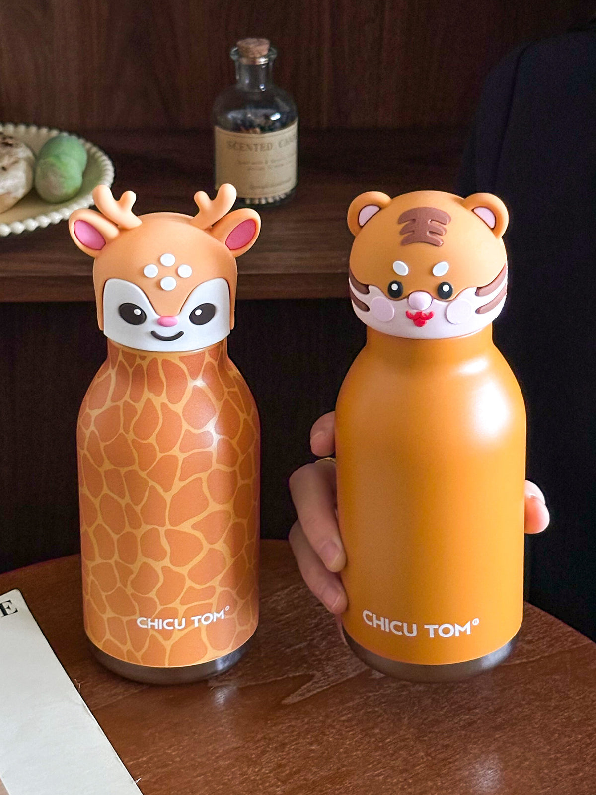 480 ml Animal Insulated Straw Cup