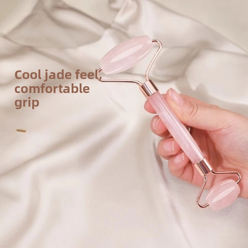 Crystal-Style Facial Roller & Gua Sha Set