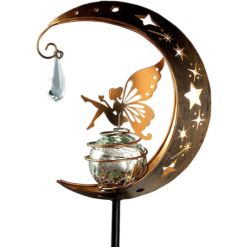 Solar Moon Fairy Garden Light