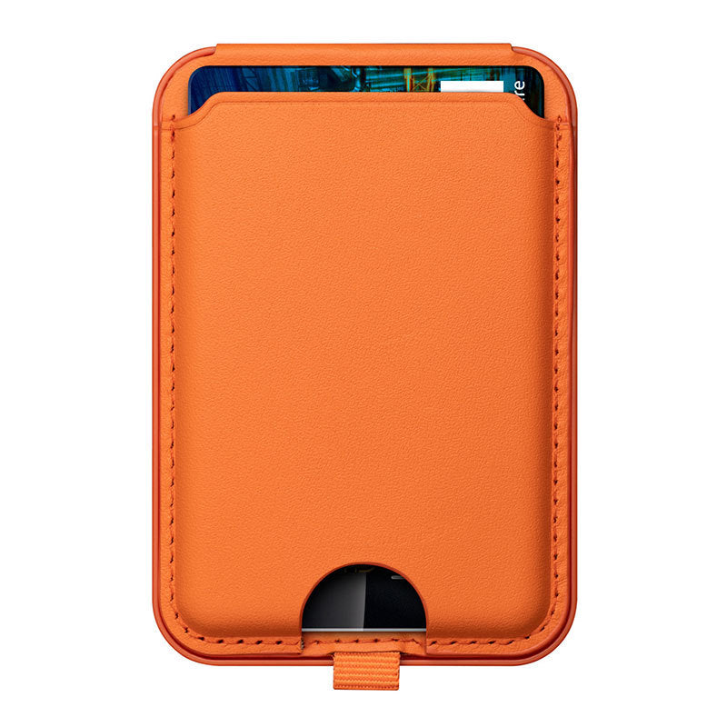Portcard din piele MagSafe cu suport pentru telefon