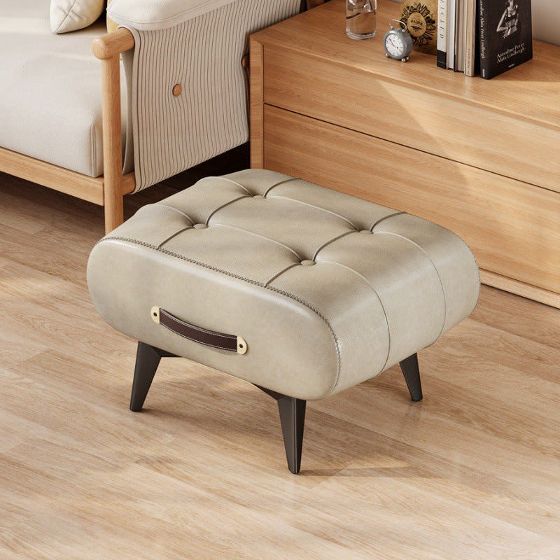 Cushioned Entryway Shoe Stool