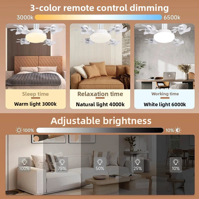 Scandinavian Ceiling Fan Light