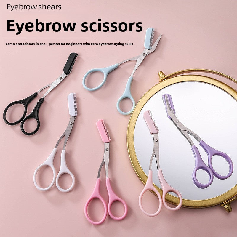 Eyebrow Trimming Scissors with Comb