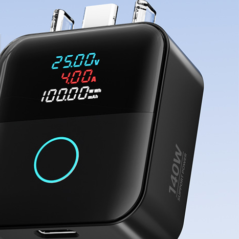 Digital Display USB-C Charging Adapter