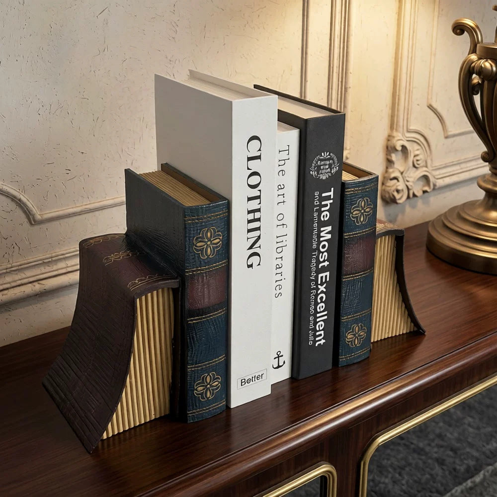 Vintage-Style Wooden Book Holder