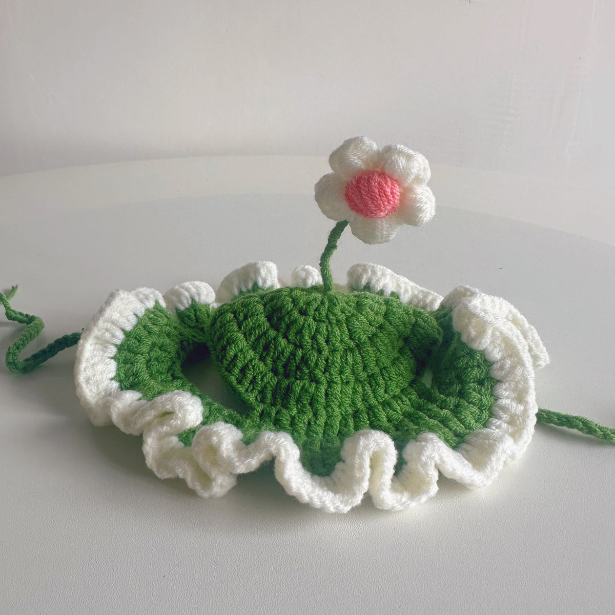 Crochet Pet Hat & Collar Costume Set - image 31