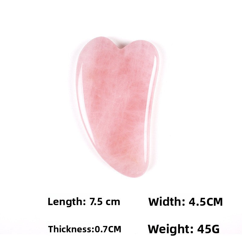 Rose Quartz Gua Sha Massage Stones