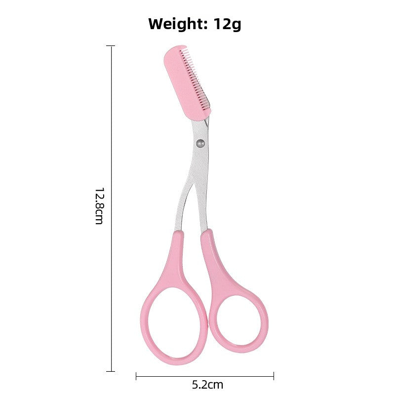Eyebrow Trimming Scissors with Comb