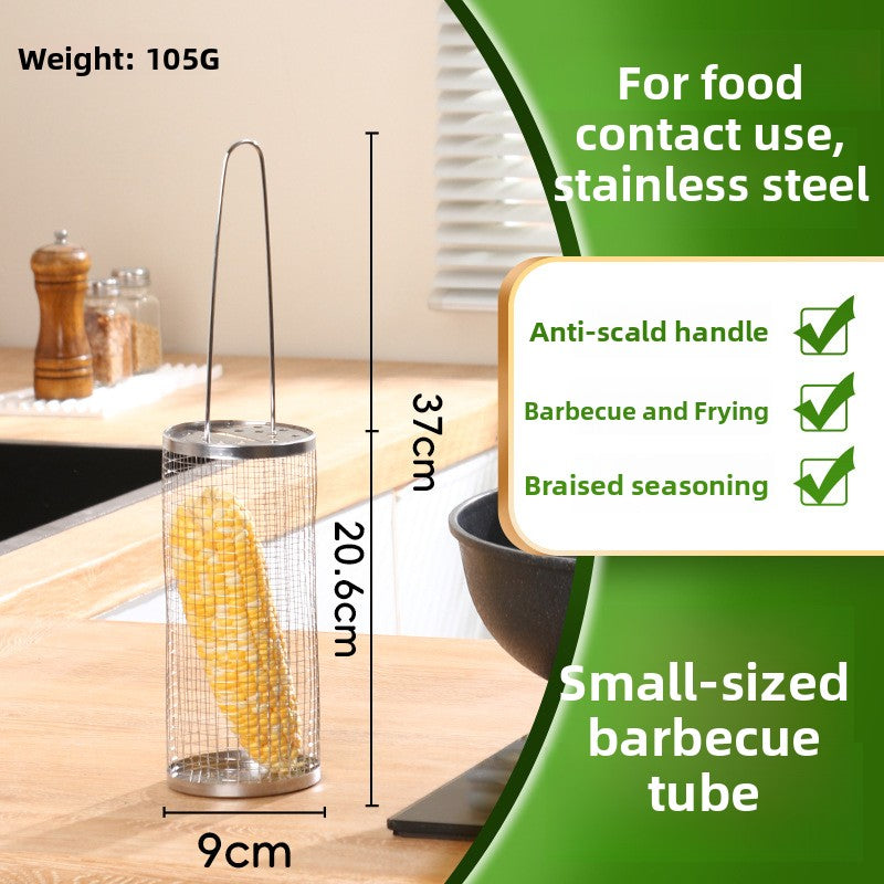 Portable Stainless Steel Grill Basket