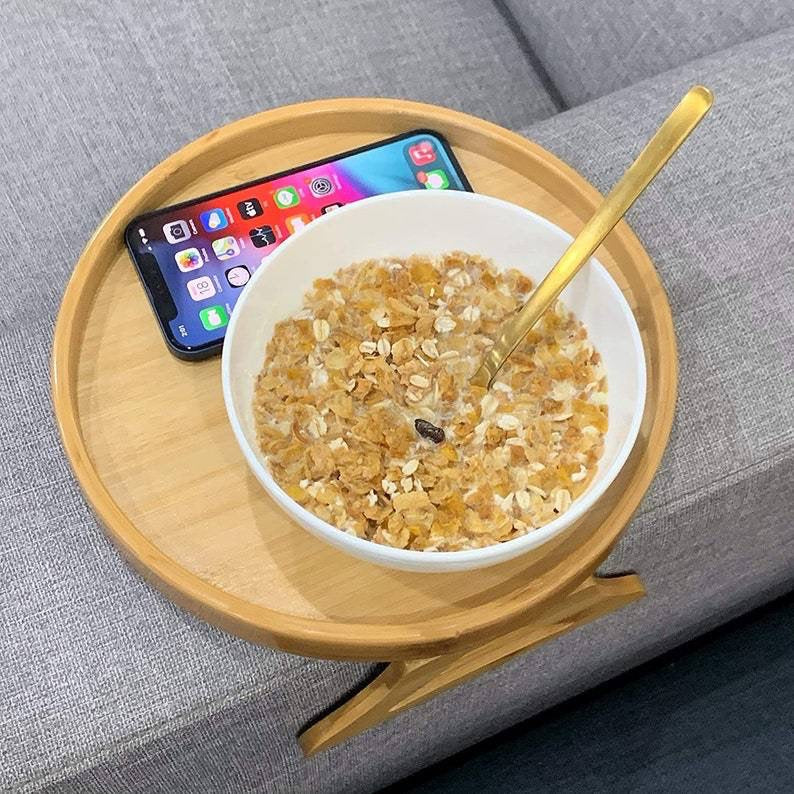 Foldable Wood Sofa Tray
