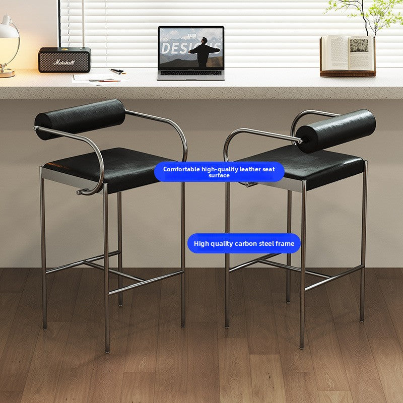 Nordic Designer Bar Chair with Backrest