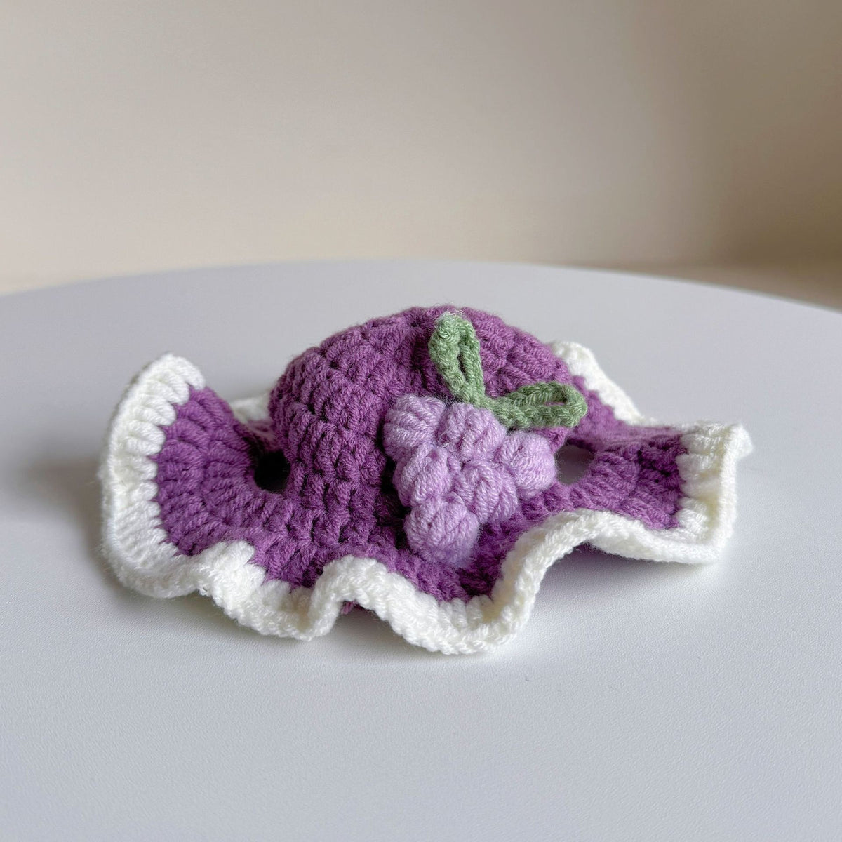 Crochet Pet Hat & Collar Costume Set - image 45