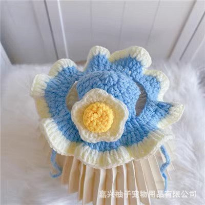 Crochet Pet Hat & Collar Costume Set - image 38