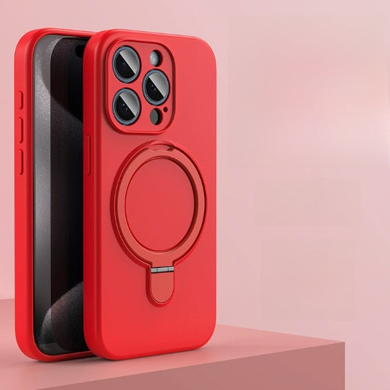 Magnetic Silicone Phone Case with Stand for iPhone - product image 4