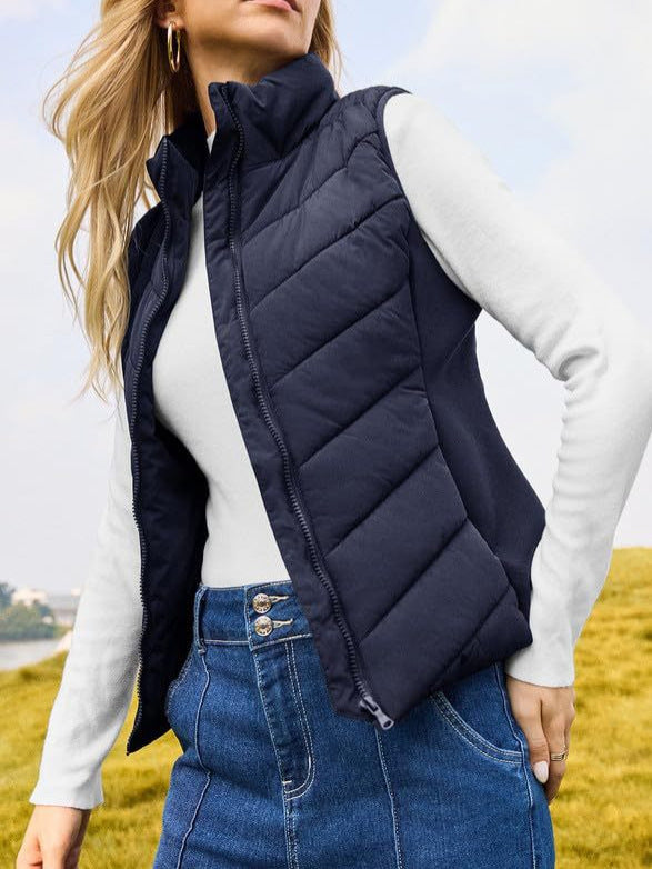 Women's Quilted Zip-Front Vest
