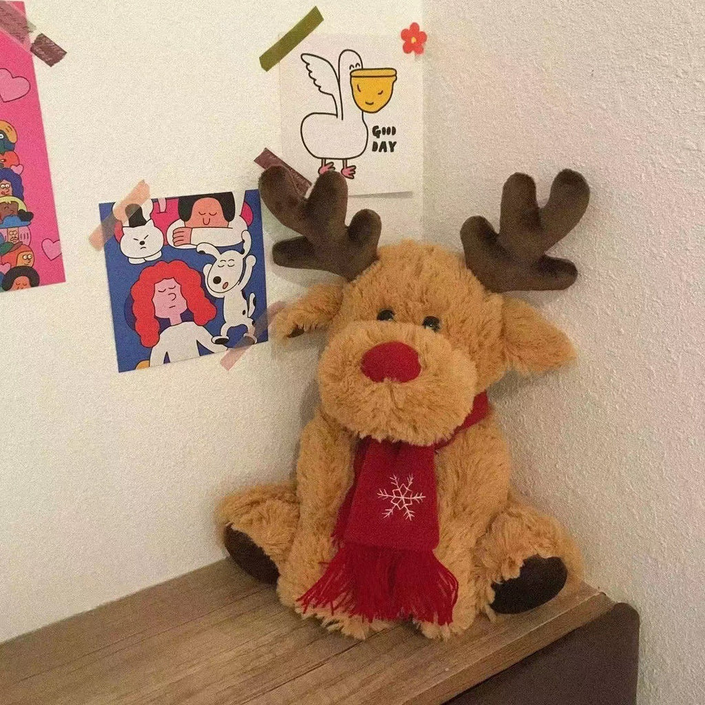 Christmas Reindeer Plush Toy, 28 cm