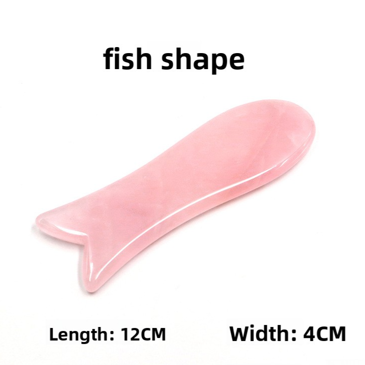 Rose Quartz Gua Sha Massage Stones