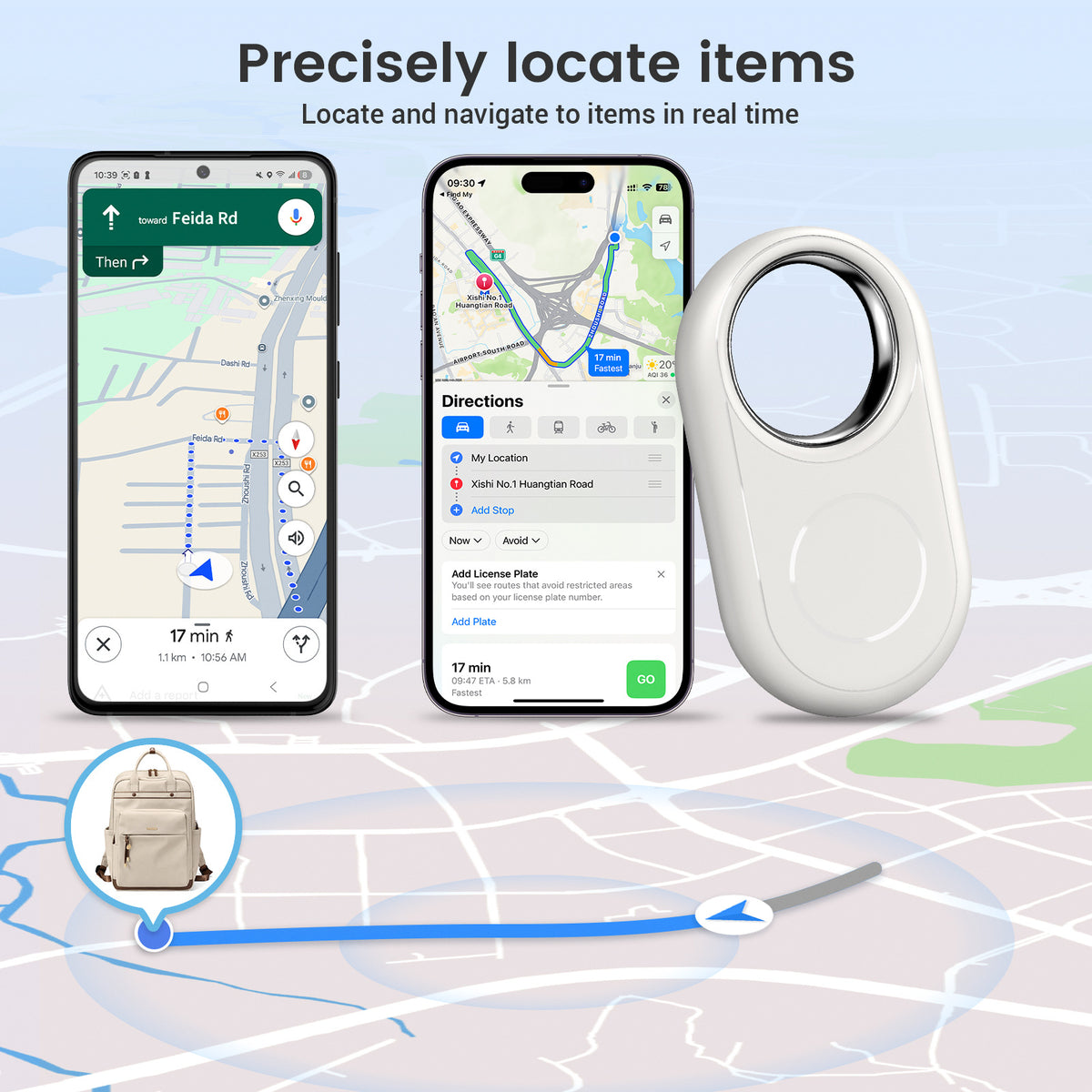 Dual System Bluetooth Anti-Lost Tracker