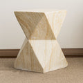 Medieval Style Magnesium Oxide Coffee Table Hexagonal Side Table