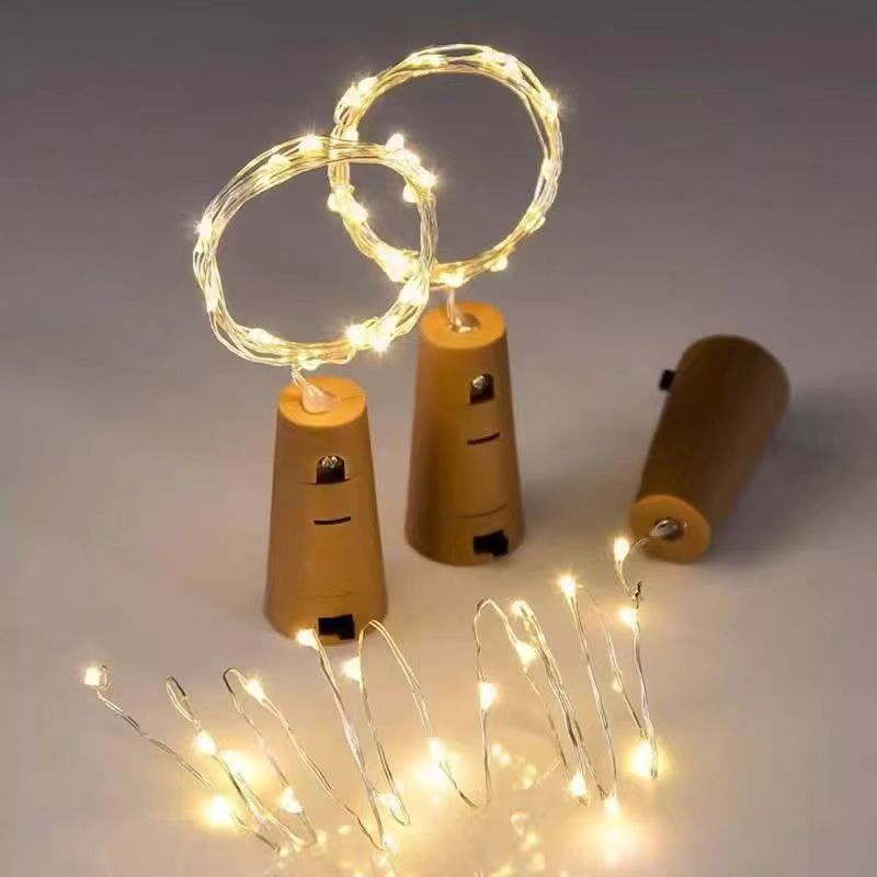 LED Wine Bottle Cork String Lights