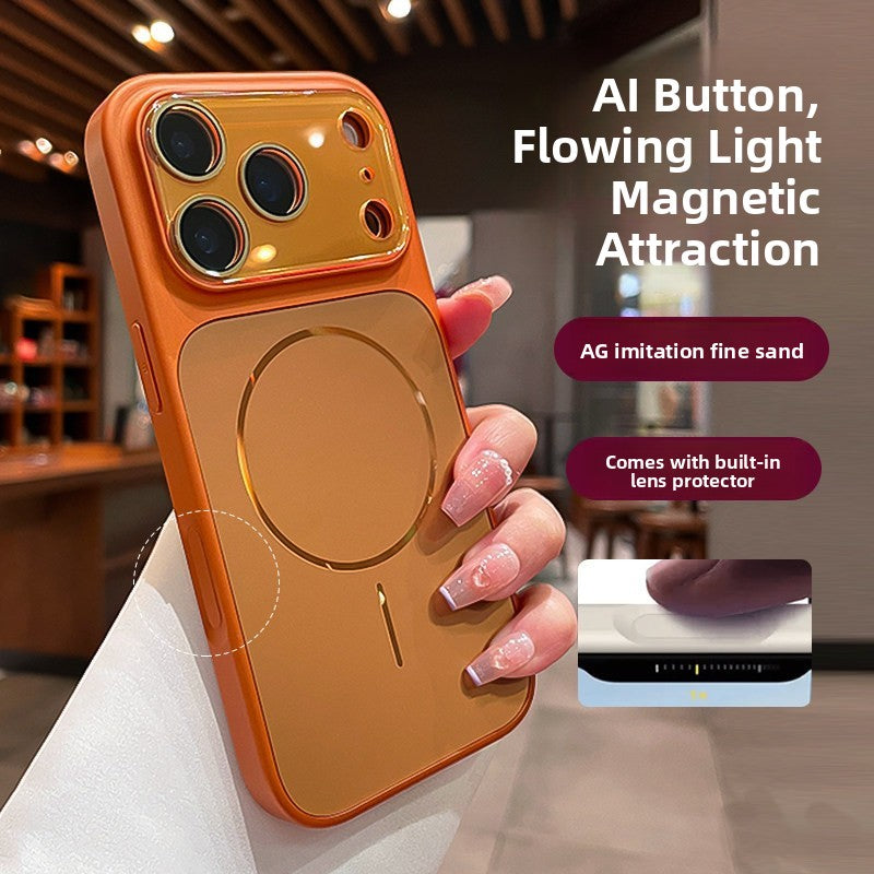 Flowing Light Magnetic Phone Case with Large Window Design