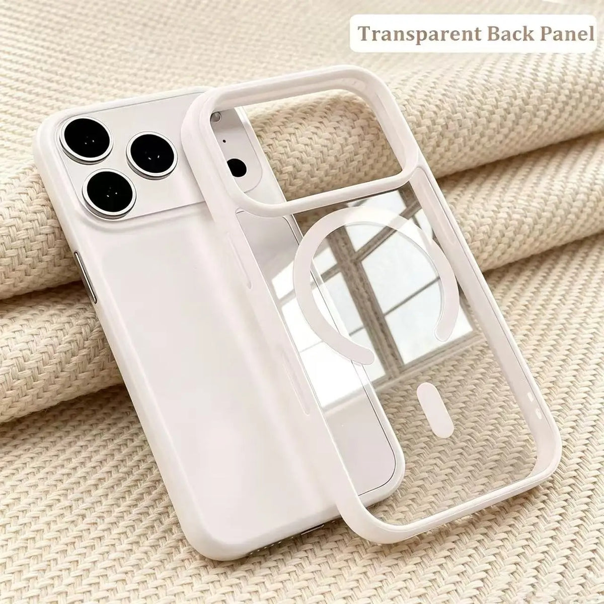 Magnetic Acrylic Silicone Phone Case for iPhone